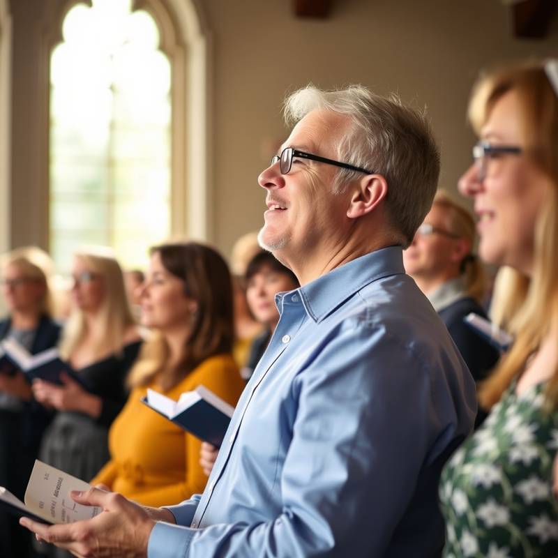 Billede af et korsang kursus